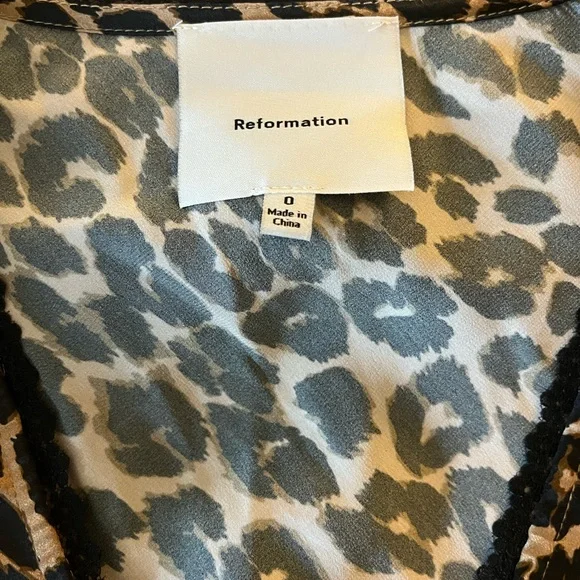 Reformation Cherry Silk Top - Picture 3 of 3